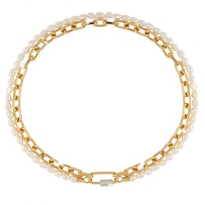 Collar de oro y perlas modelo Palermo